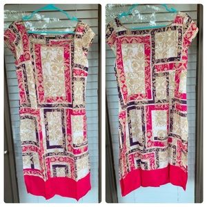 Pink Multi straight tunic/kurta